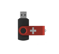 旋轉型USB手指，可印公司 Logo 圖案或刻字