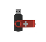 旋轉型USB手指，可印公司 Logo 圖案或刻字