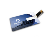 超薄卡片型USB手指，可印公司 Logo 或圖案