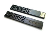 中式木刻USB手指，可印公司 Logo 圖案或刻字