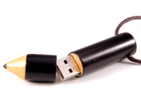 木筆型USB手指，可印公司 Logo 圖案或刻字
