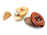原木USB手指，可印公司 Logo 圖案或刻字