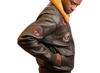 毛領夾棉加厚真皮-飛行夾克，免費印 Logo，訂製500件，每件只需