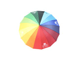 彩虹直柄雨傘 (自動款)，免費印 Logo，訂製1,000個，每個只需