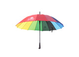 彩虹直柄雨傘 (自動款)，免費印 Logo，訂製1,000個，每個只需