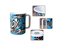 創意陶瓷杯，可印公司 Logo 或圖案