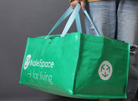 超大號防水覆膜編織環保袋，可印公司 Logo 或圖案