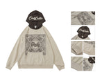 圖騰拼色個性帶帽衫，免費印 Logo，訂製500件，每件只需