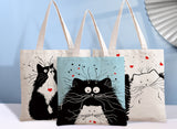 可愛貓帆布環保袋，可印公司 Logo 或圖案
